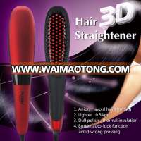 New Design Manufacturer Private Label 2 in 1 Anion LCD Electric Fast Hair Straightener Brush